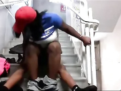 TEENS CAUGHT FUCKING ON THE STAIRWELL