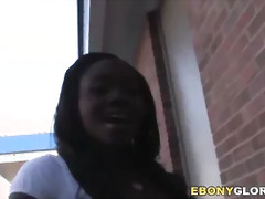 Busty Ebony Osa Lovely Takes Gloryhole Cock