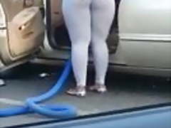 Big booty ebony at the car wash
